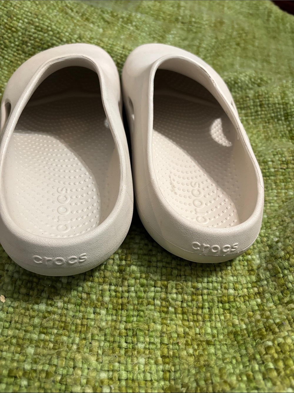 CROCS White Slide-On Clog Mules - Picture 3 of 6